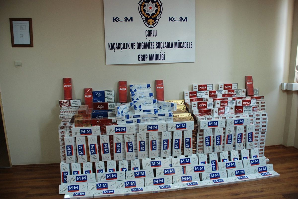 Çorlu Kom Ekipleri Kaçak Sigaraya Geçit Vermiyor