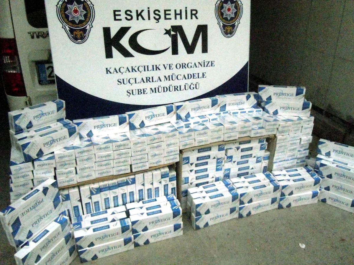 Eskişehir\'de Kaçak Sigara Operasyonu