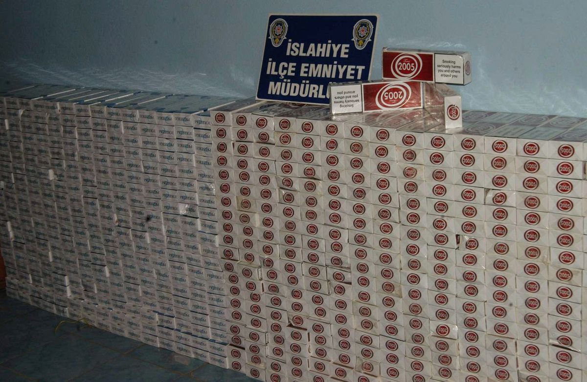 İslahiye\'de 15 Bin 160 Karton Kaçak Sigara Ele Geçirildi