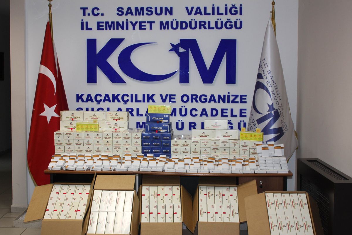 Samsun\'da 95 Bin 600 Adet Makaron Ele Geçti