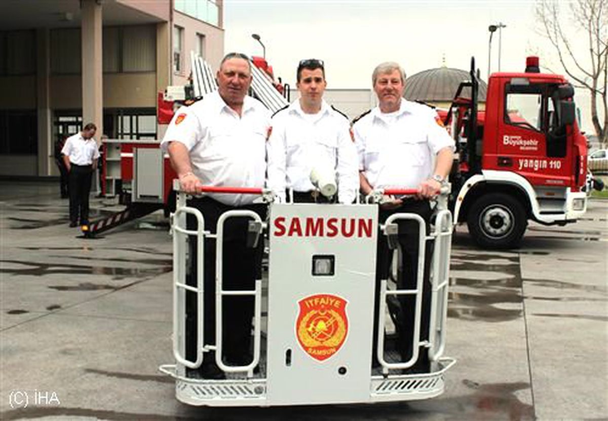 Hollandalı İtfaiyeciler Samsun\'da