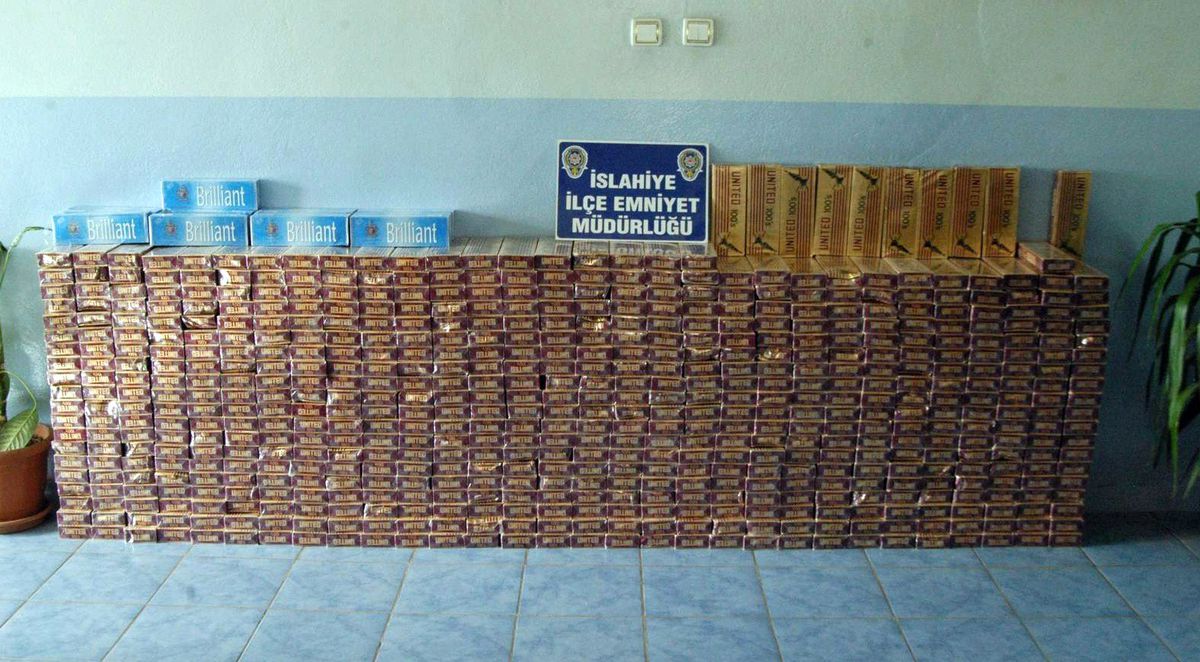 İslahiye de 11 Bin 500 Paket Kaçak Sigara Ele Geçirildi