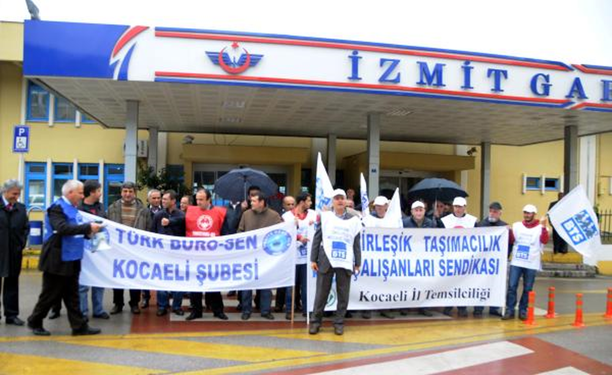 Demiryolu Çalışanlarından Eylem