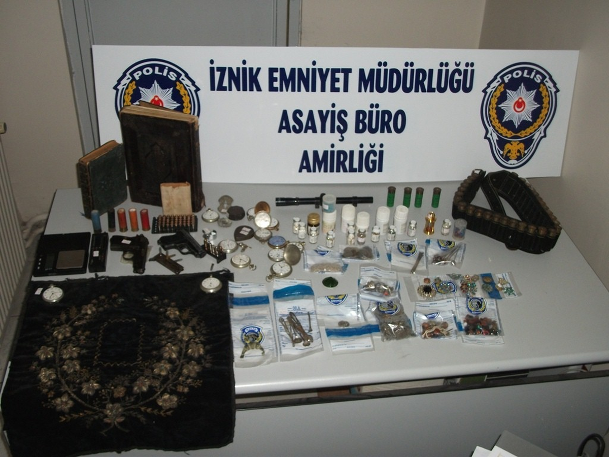 İznik\'te Tarihi Eser Operasyonu
