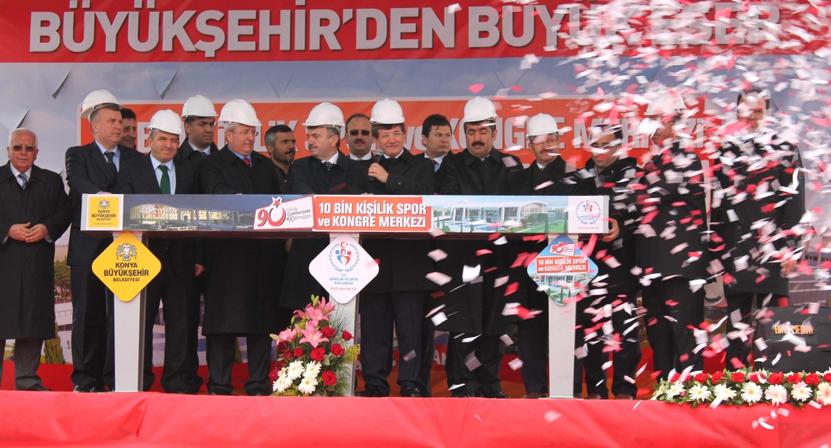 Konya\'da 10 Bin Kişilik Spor ve Kongre Merkezi\'nin Temeli Atıldı