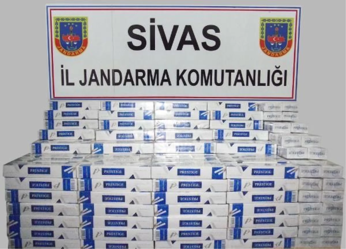 Sivas\'ta Kaçak Sigara Operasyonu