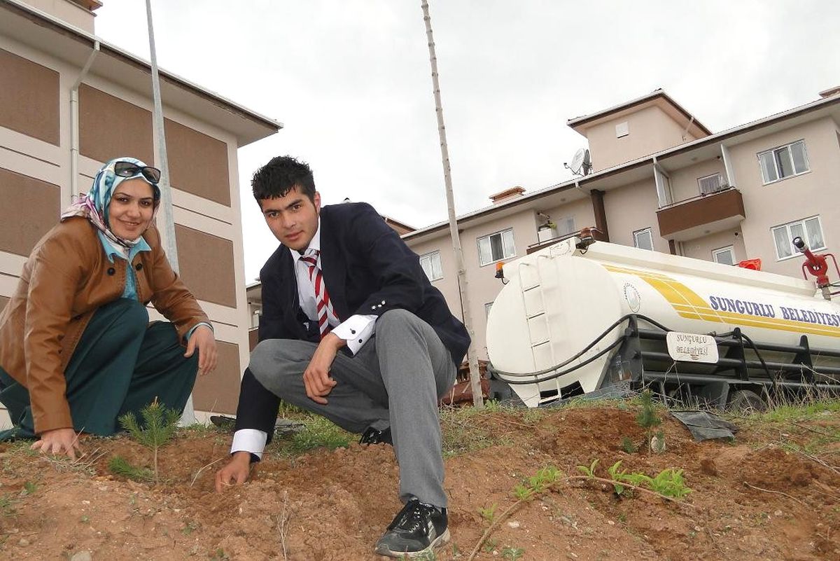 Sungurlu'da 'Bir Fidan, Bir Nefes' Kampanyası