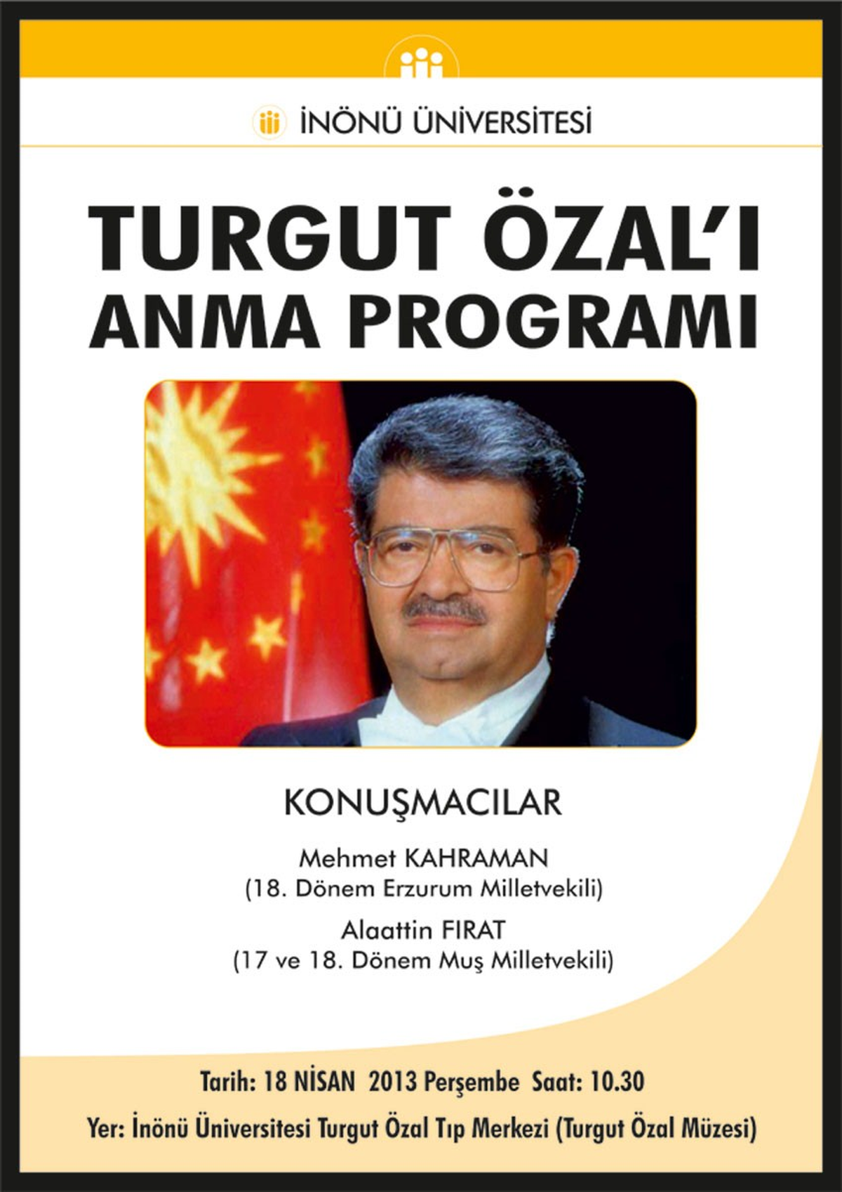 Turgut Özal\'ı Anma Programı Düzenlenecek