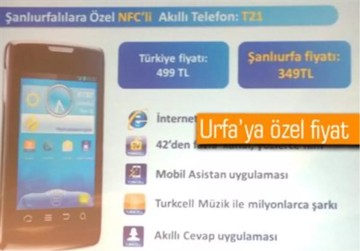 Turkcell T21 İçin Urfa\'ya Özel İndirim