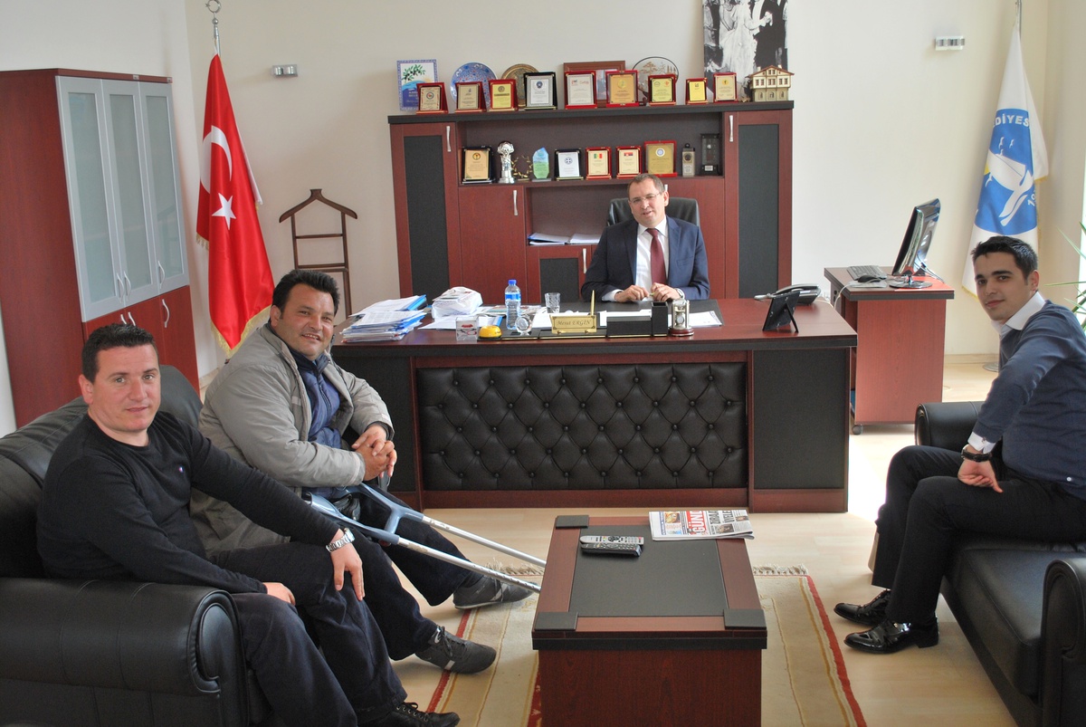 Yerel Basından Ergine Geçmiş Olsun Ziyareti