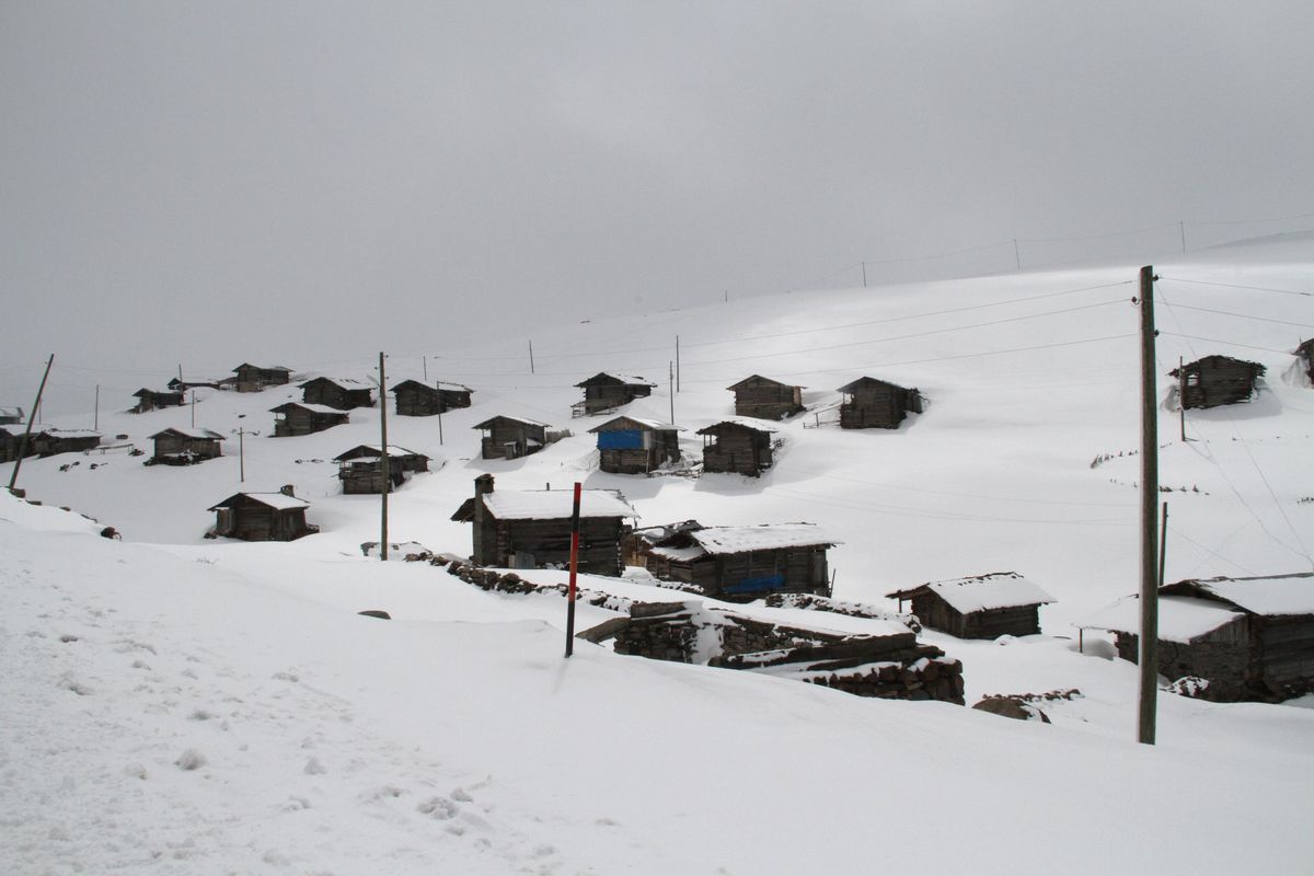 Ardahan\'da Kar Yağışı