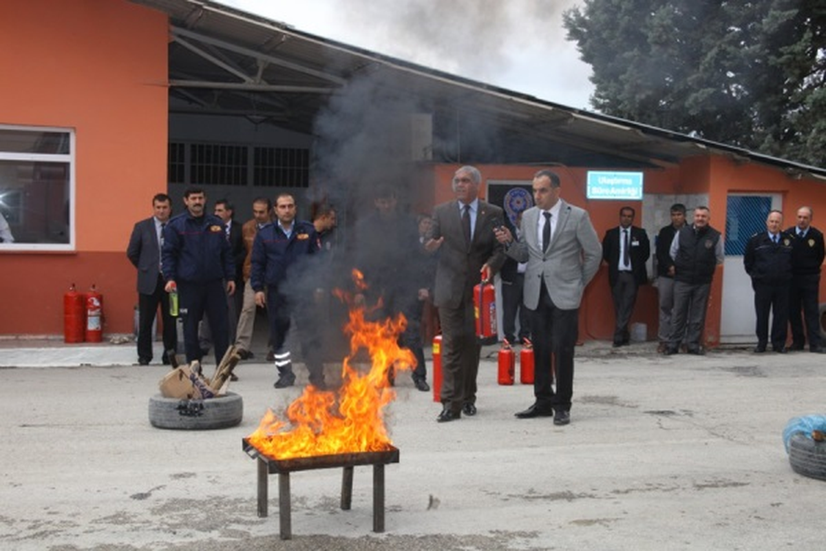 Belediye\'den Yangın Tatbikatı