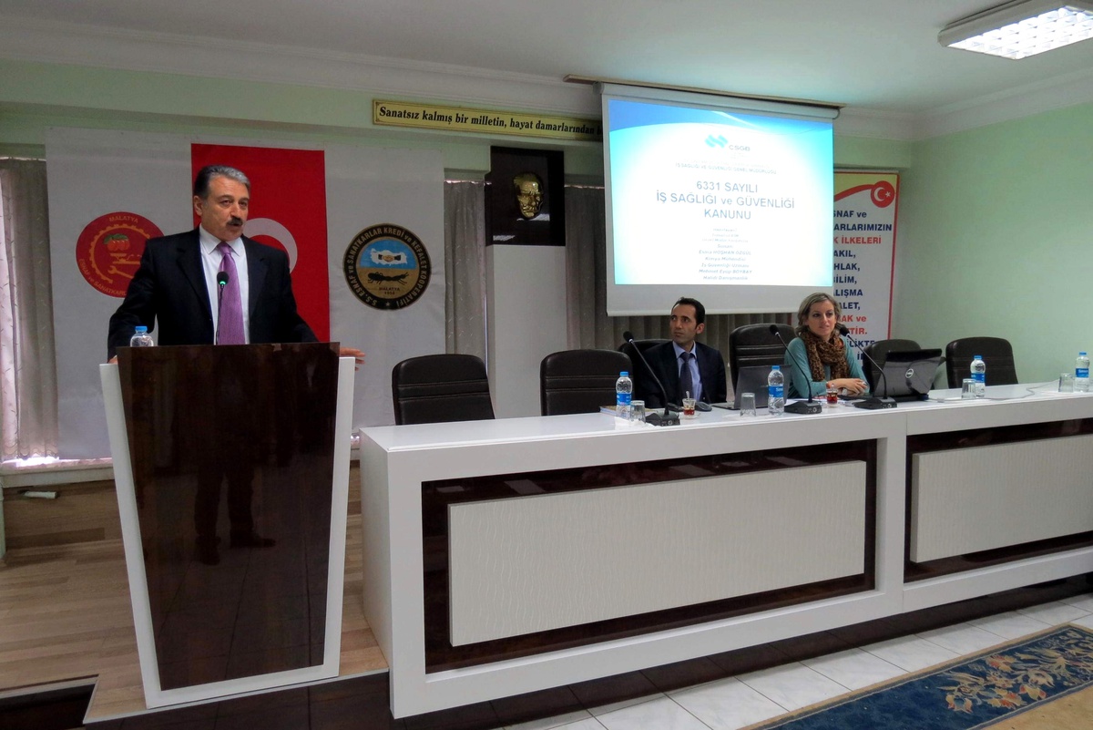 Esnaf Temsilcilerine İş Sağlığı ve Güvenliği Semineri