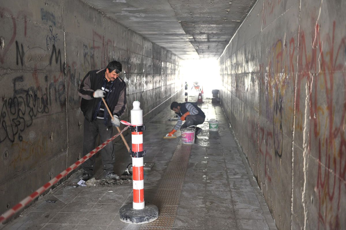 Bozüyük\'te Çevre Yolu Alt Geçidinde Yeni Düzenlemeler