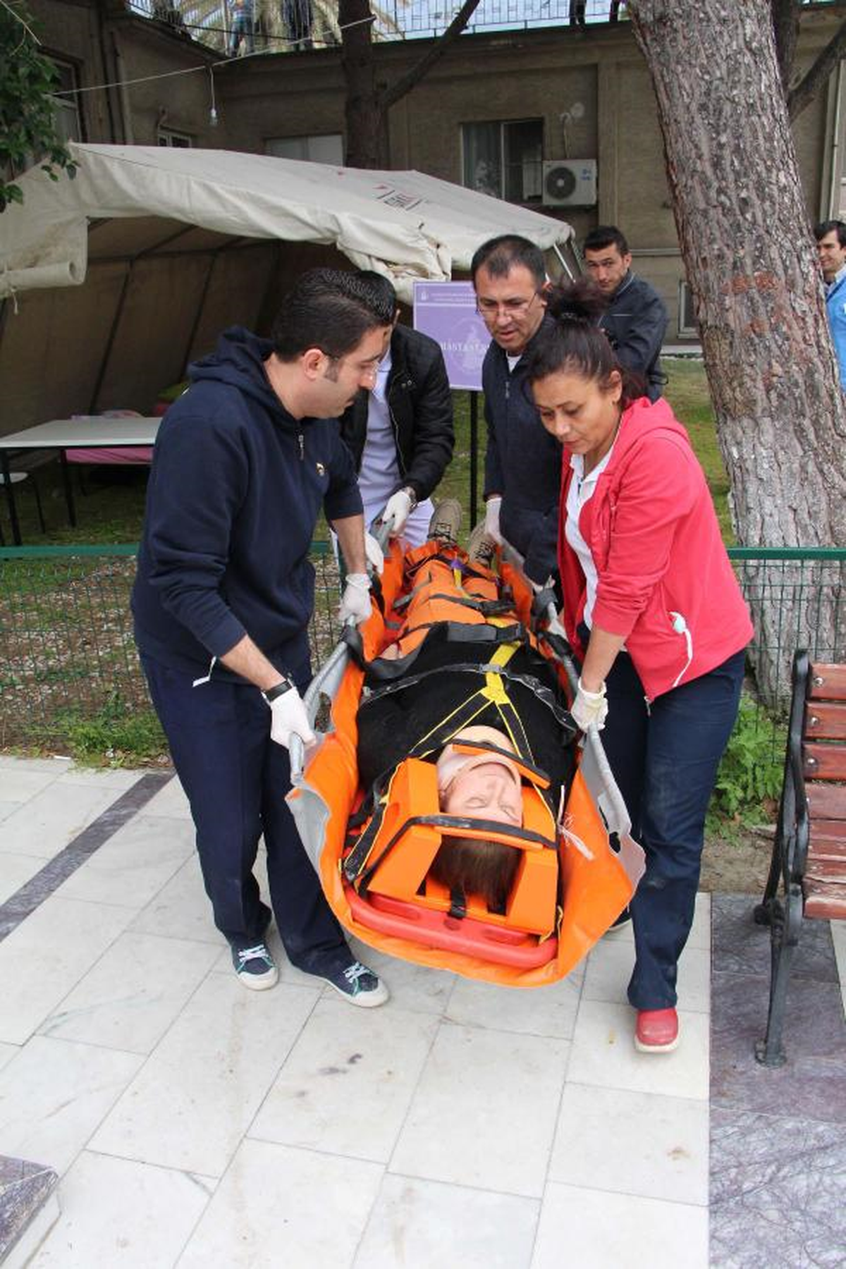 Hastanede, Gerçeği Aratmayan Tatbikat