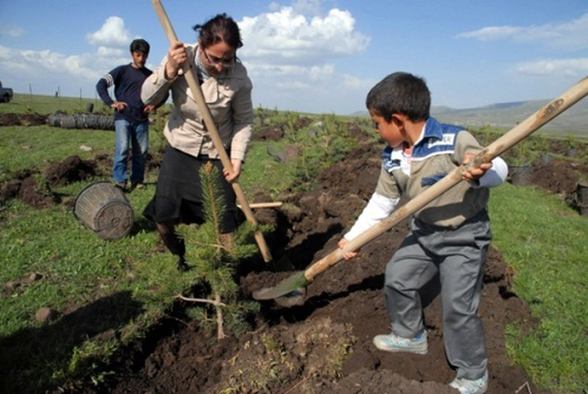 Sarıkamış'ta Fidan Dikim Töreni