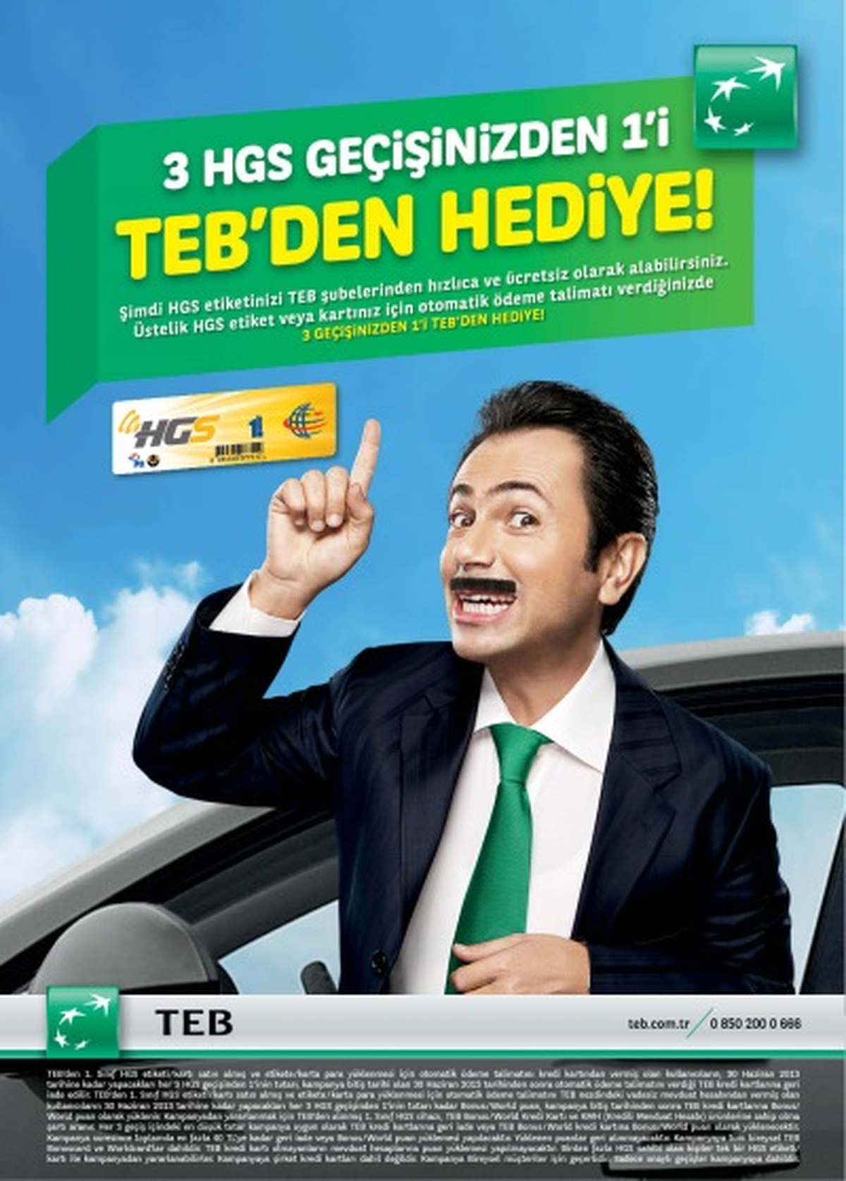 TEB\'den HGS Alanlara "3 Geçişten 1\'i Bedava"