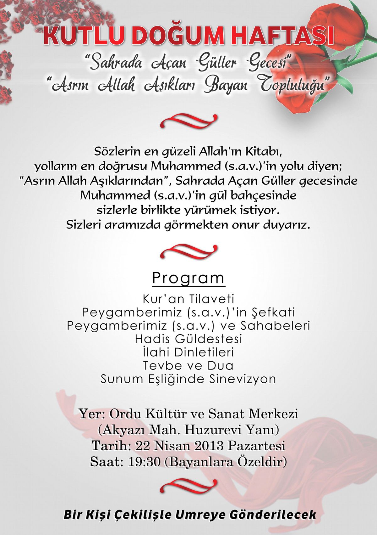 Bayanlar \'Sahrada Açan Güller\' Gecesinde Buluşuyor