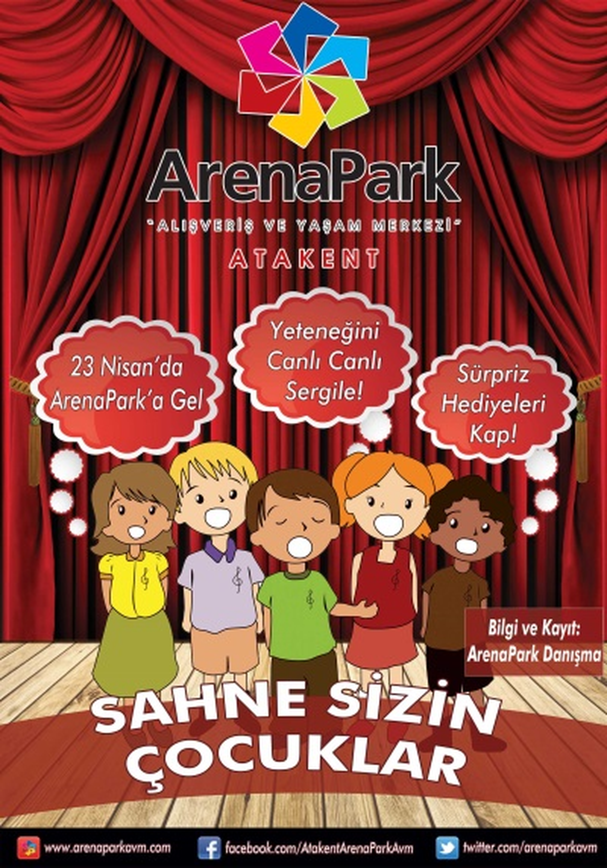 Dünya Çocukları 23 Nisan\'da ArenaPark\'ta Buluşacak