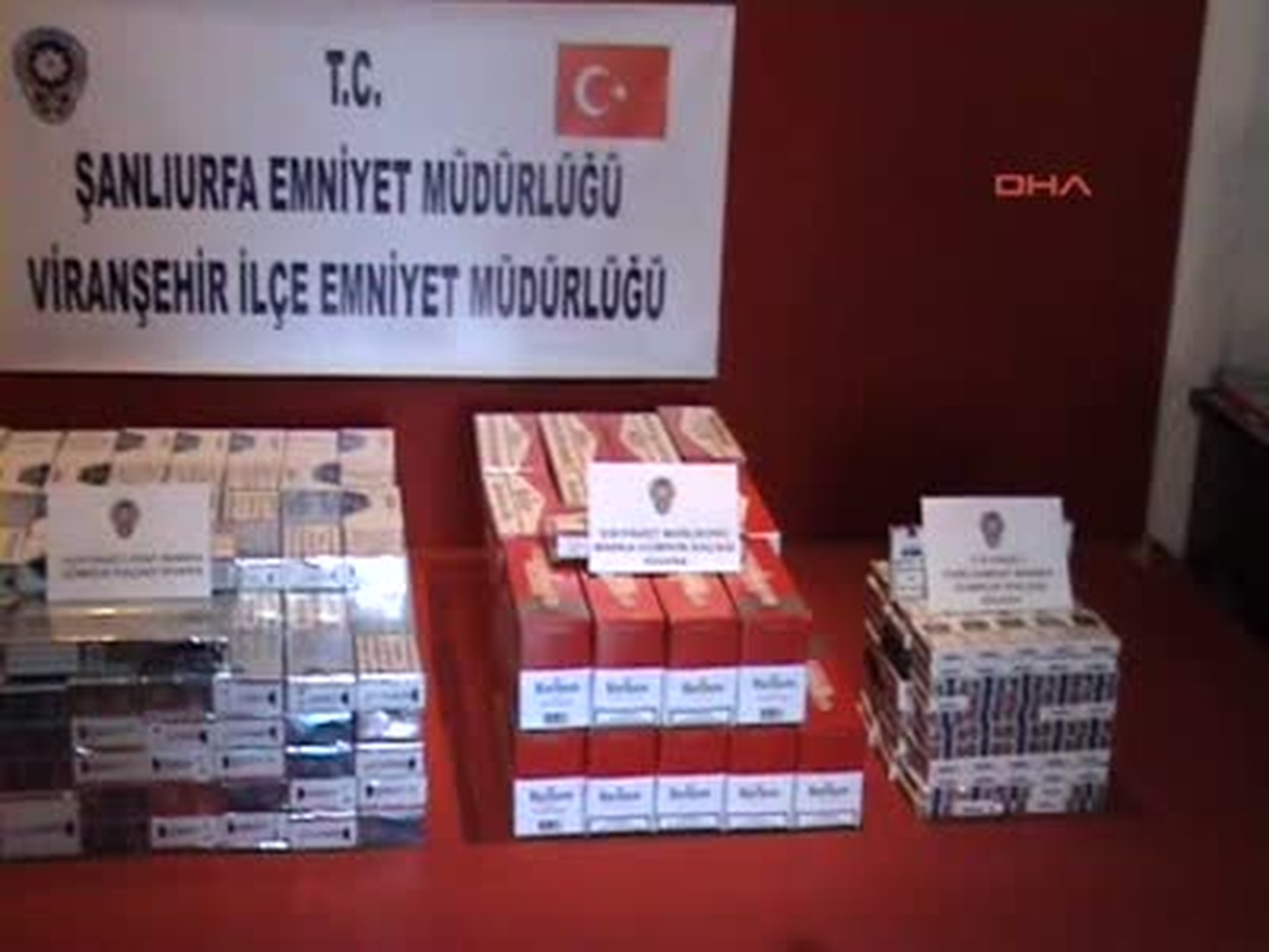 Viranşehir\'de Kaçak Sigaraya 4 Gözaltı