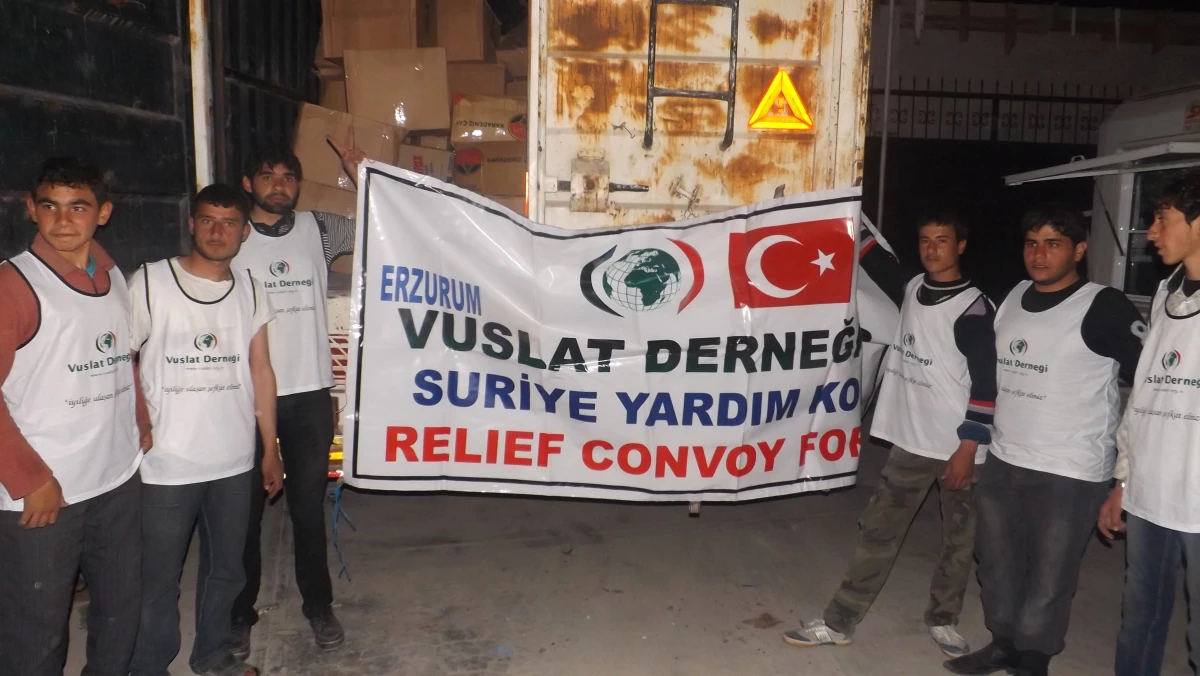 Erzurum Vuslat Derneği Suriye İçin Yardım Topladı