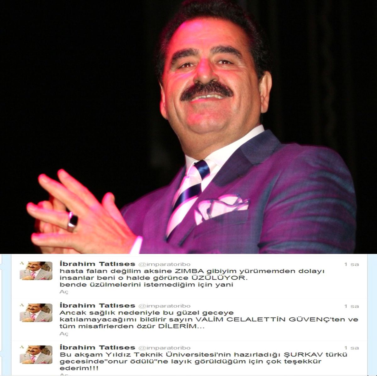 Tatlıses: 'Zımba Gibiyim'