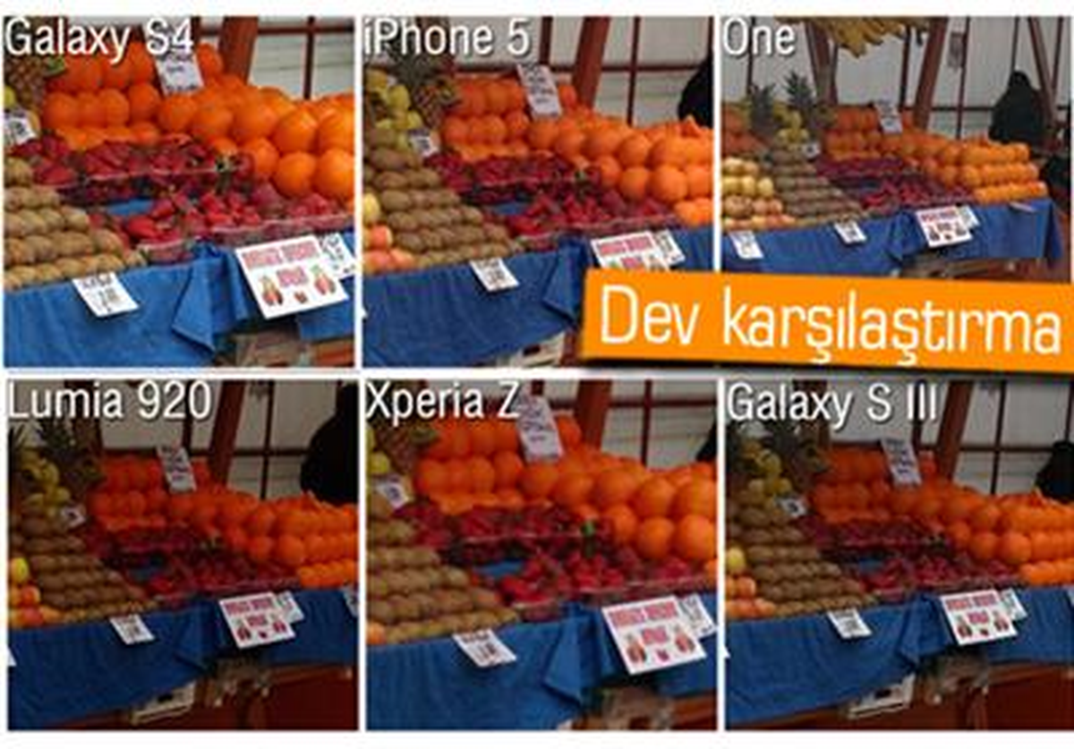 Kamera Karşılaştırması: Galaxy S4, Htc One, Xperia Z, İphone 5, Lumia 920, Galaxy S3