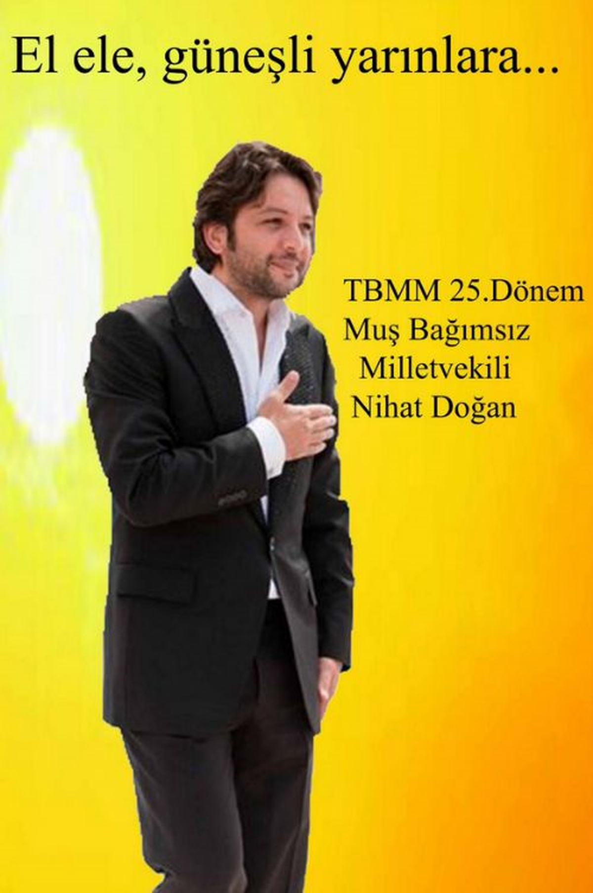 Nihat Doğan Milletvekilliği Afişini Hazırladı