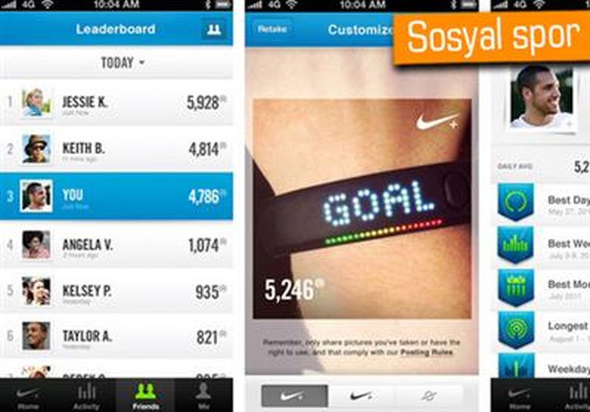 Nike+ Fuelband ile Sosyalleşerek Spor Yapmak