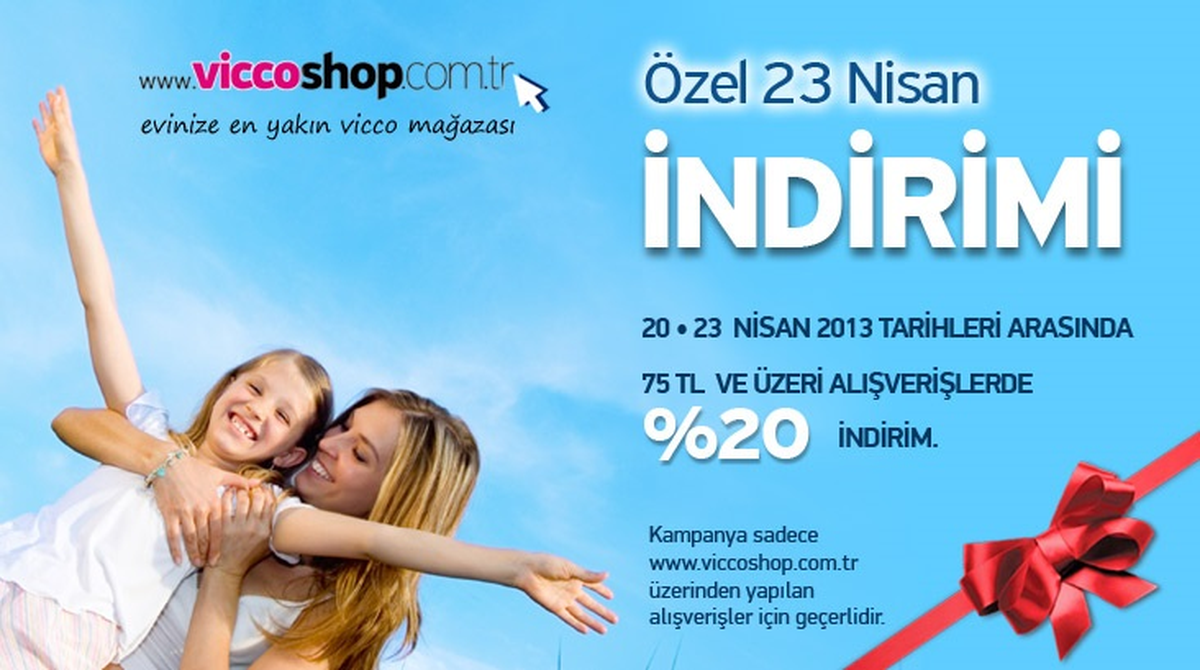 Vicco\'dan 23 Nisan\'a Özel İndirim