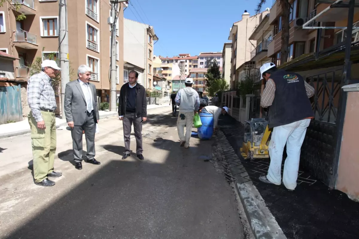 Başkan Sakallı Kurtuluş Mahallesindeki Üst Yapı Çalışmaları İnceledi