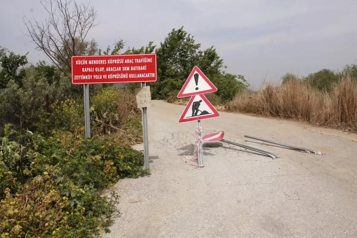 Küçük Menderes Köprüsünden Geçiş Yasaklandı