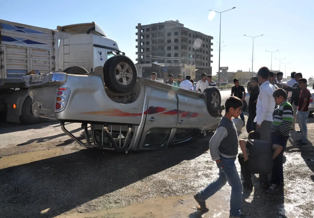 Silopi\'de Trafik Kazası: 1 Yaralı