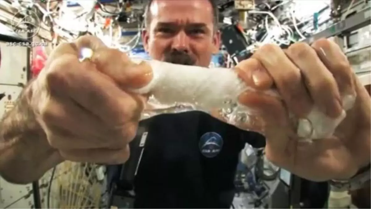 Uzayda Çamaşırın Suyu Sıkılırsa!