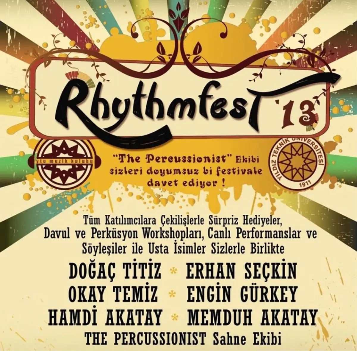 Vurmalı Çalgıların En Önemli İsimleri Ytü\'de Bir Araya Gelecek