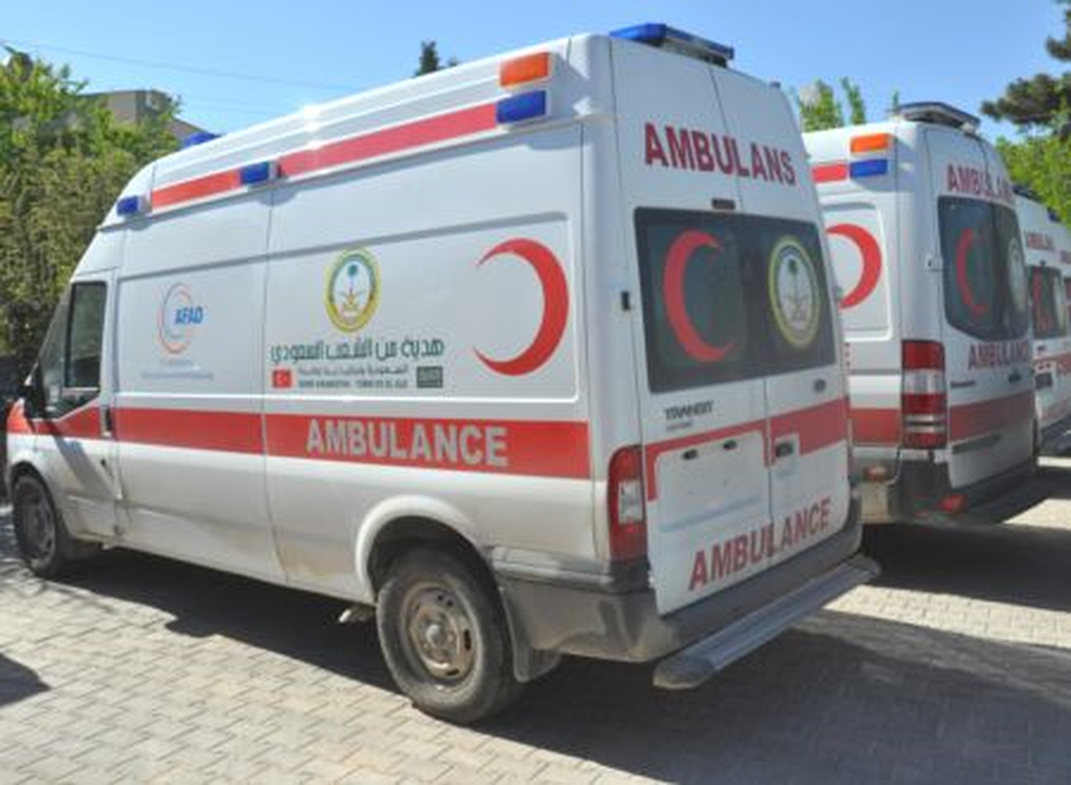 Kilis Suudi Arabistan\'dan Kilis\'e 4 Ambulans Suudi Arabistan\'dan Kilis\'e 4 Ambulans
