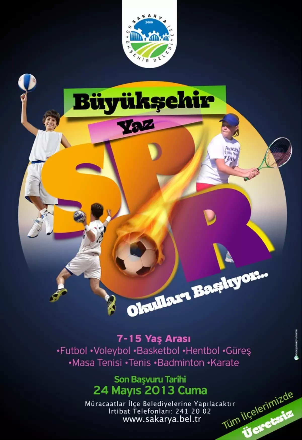 Yaz Spor Okulları\'na Kayıtlar Başladı