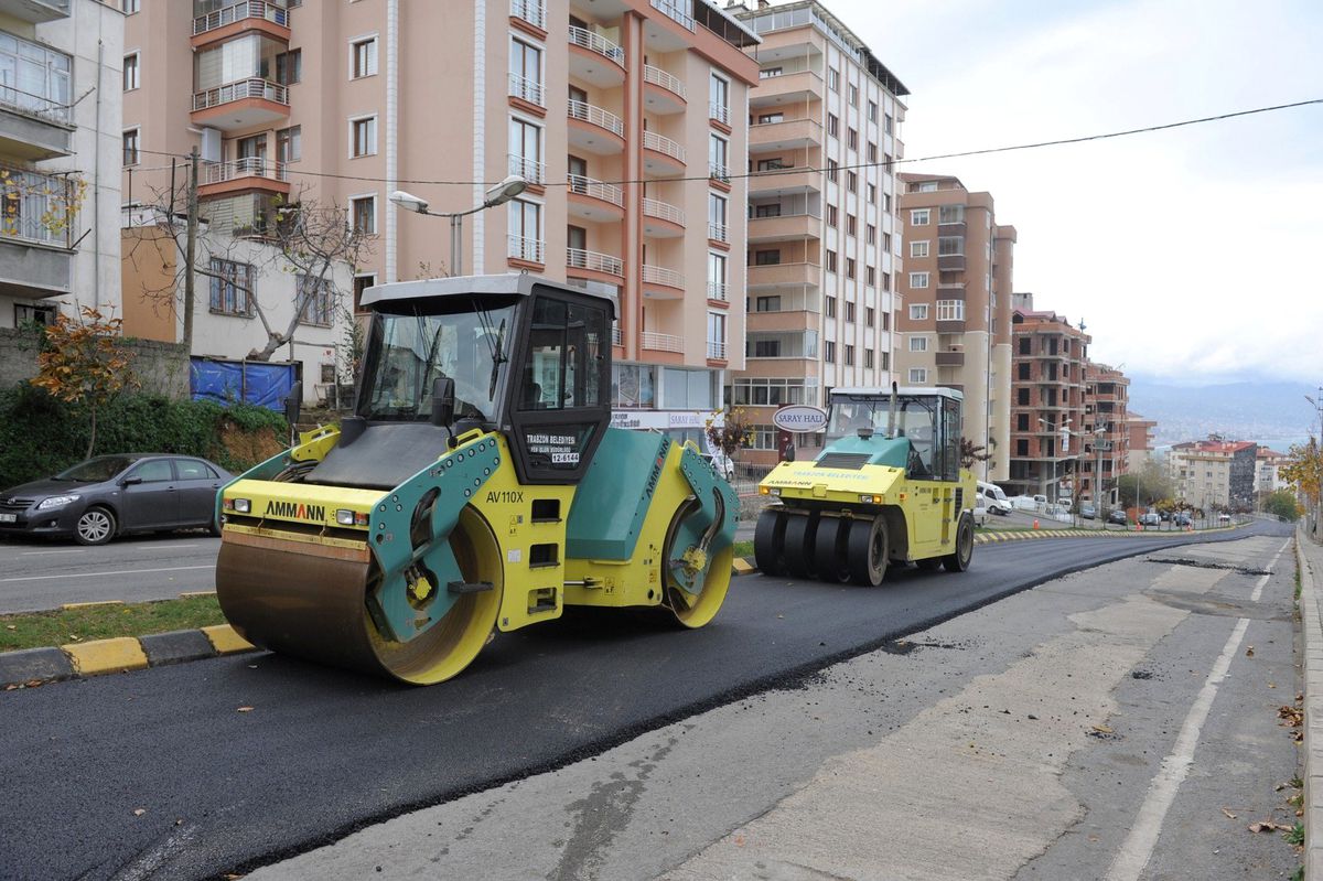 Trabzon Belediyesi 1 Ayda 20 Bin Asfalt Serdi