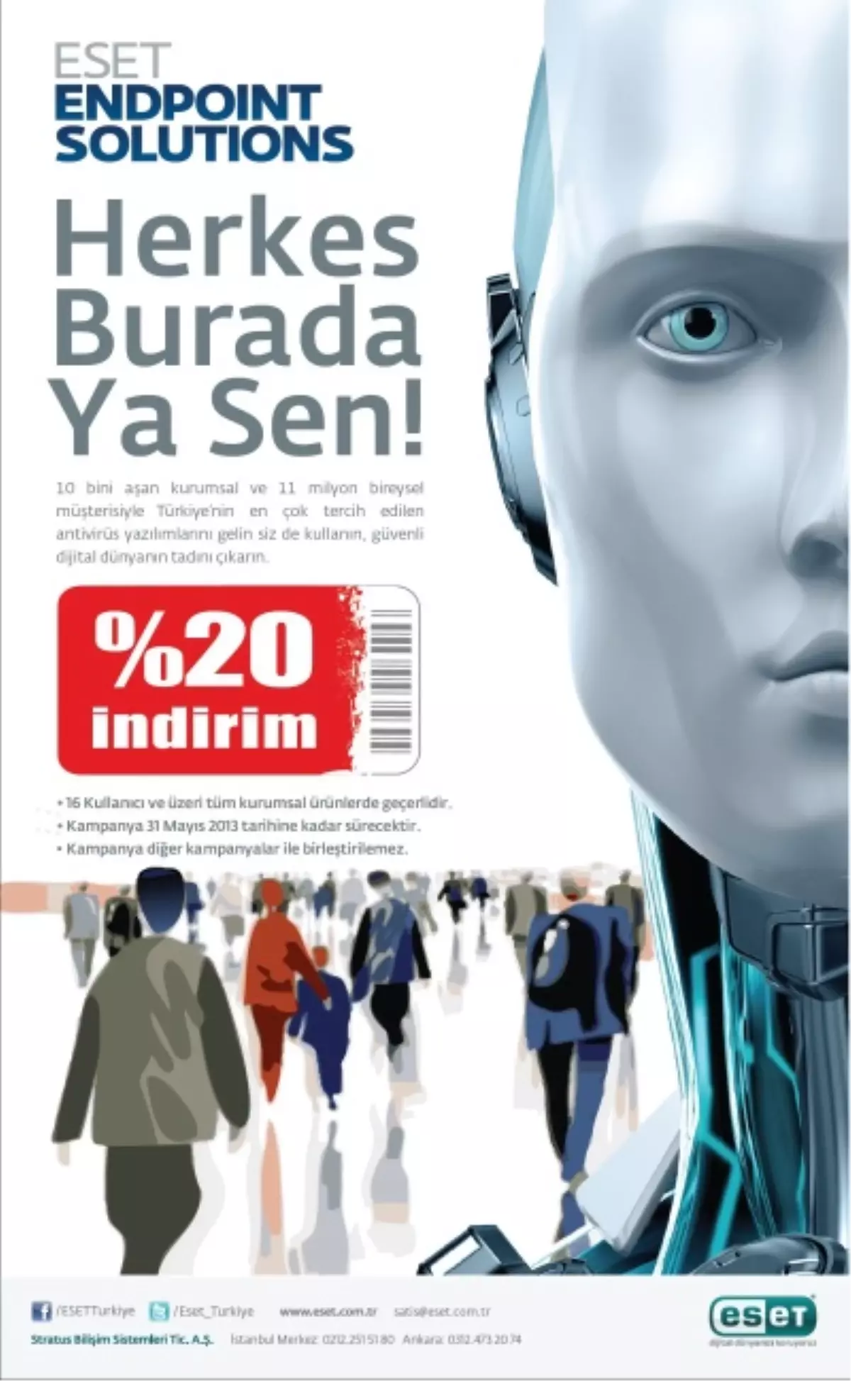 ESET\'ten Kurumsal Ürünlerde Yüzde 20 İndirim