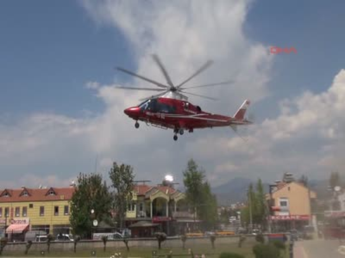 Helikopterin Rüzgarıyla Savrulan Engelli Yaralandı