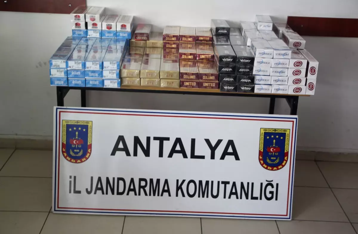 Manavgat\'ta 4 Bin Paket Gümrük Kaçağı Sigara Ele Geçirildi