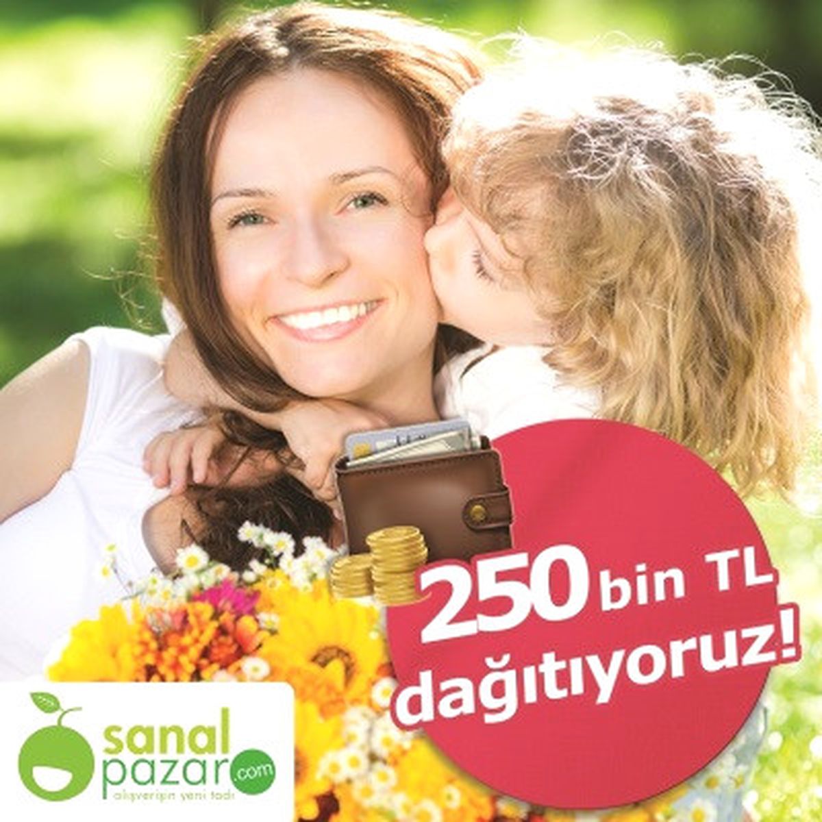 Annenize Alacağınız Hediye İçin Paranız Sanalpazar'dan