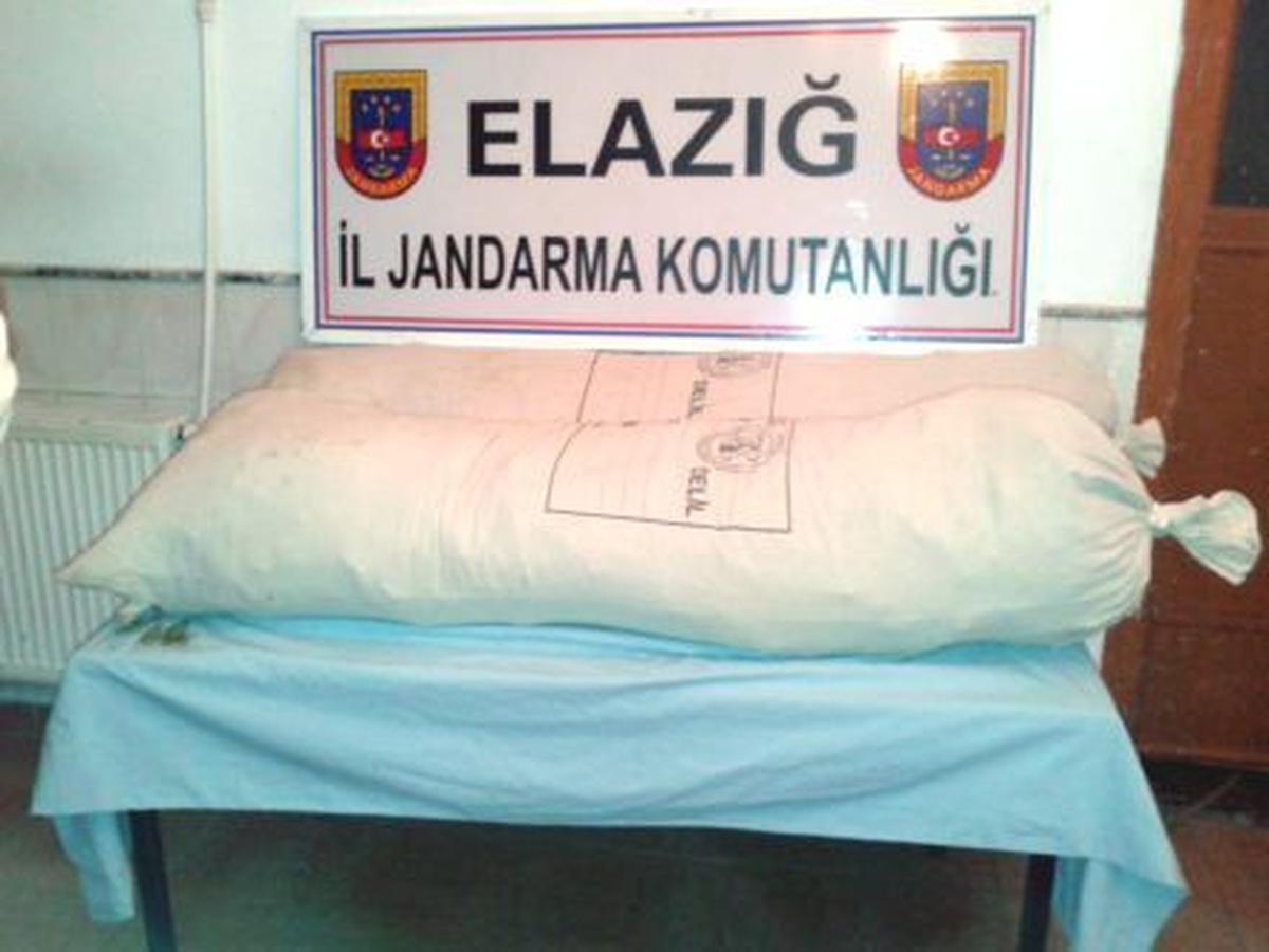 Elazığ\'da 31 Kilogram Esrar Ele Geçirildi