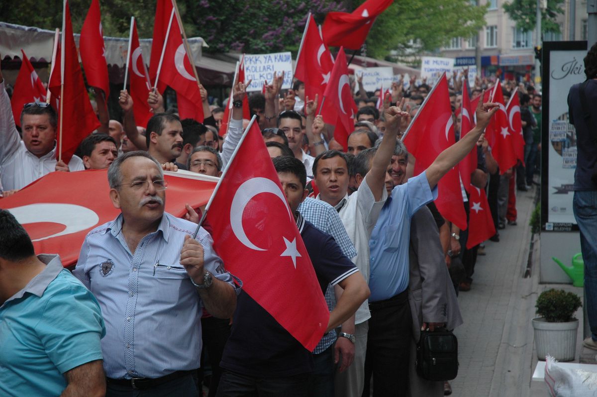 Eskişehir\'de Mehterli Türk Yürüyüşü