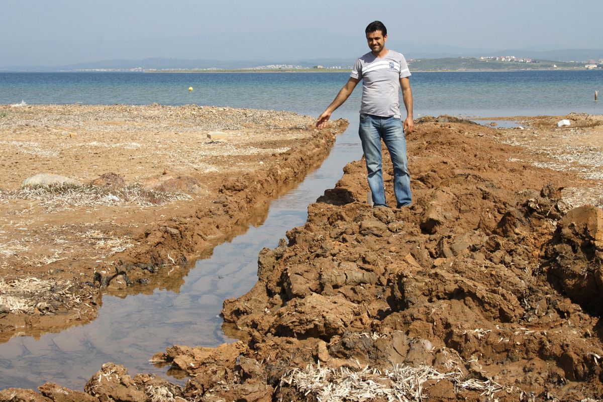 Ayvalık\'ta Doğanın Hatasını İnsanlar Düzeltti