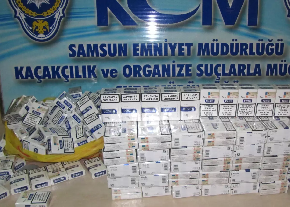 Samsun\'da Bin 126 Paket Kaçak Sigara Ele Geçti