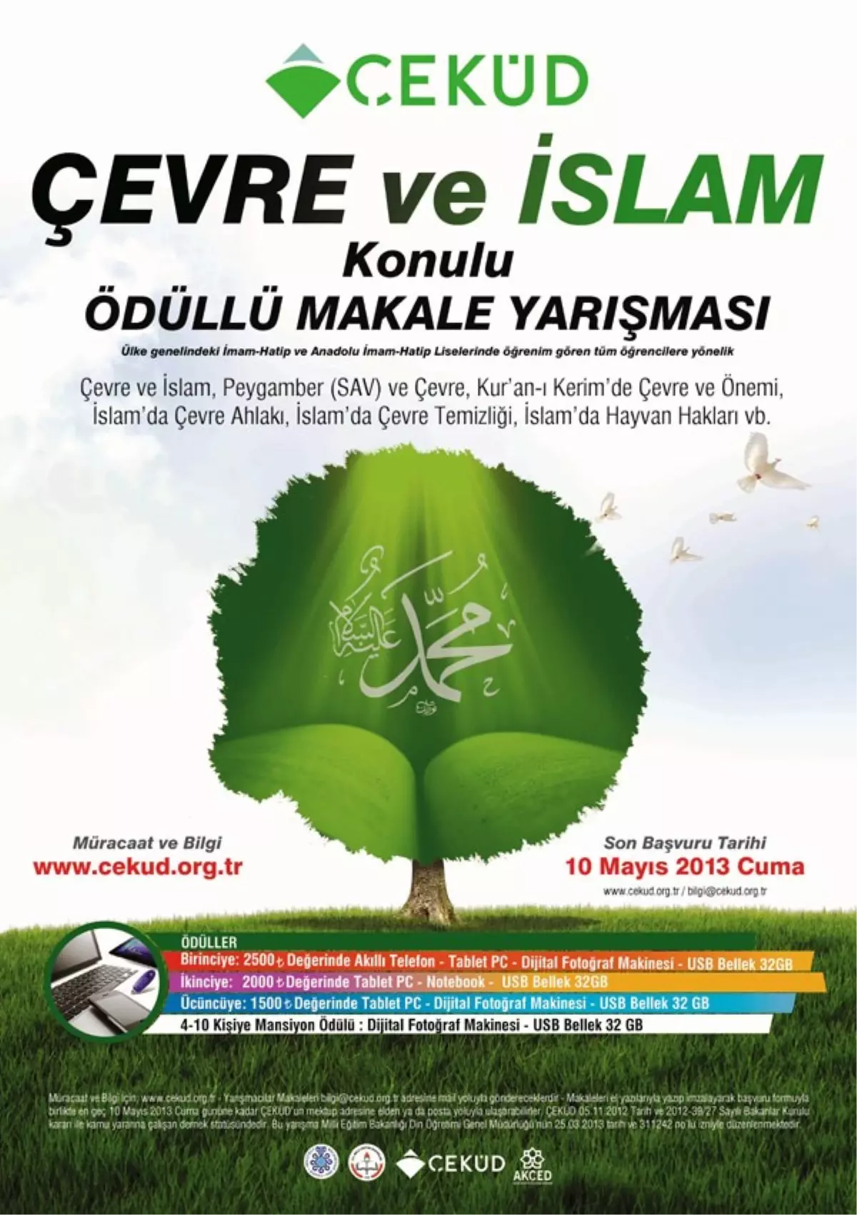 Çeküd "Çevre ve İslam Konulu" Makale Yarışması Açtı