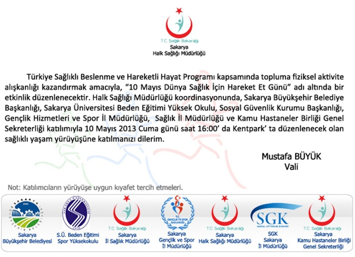 Sakarya Protokolü Kentpark\'ta Yürüyecek