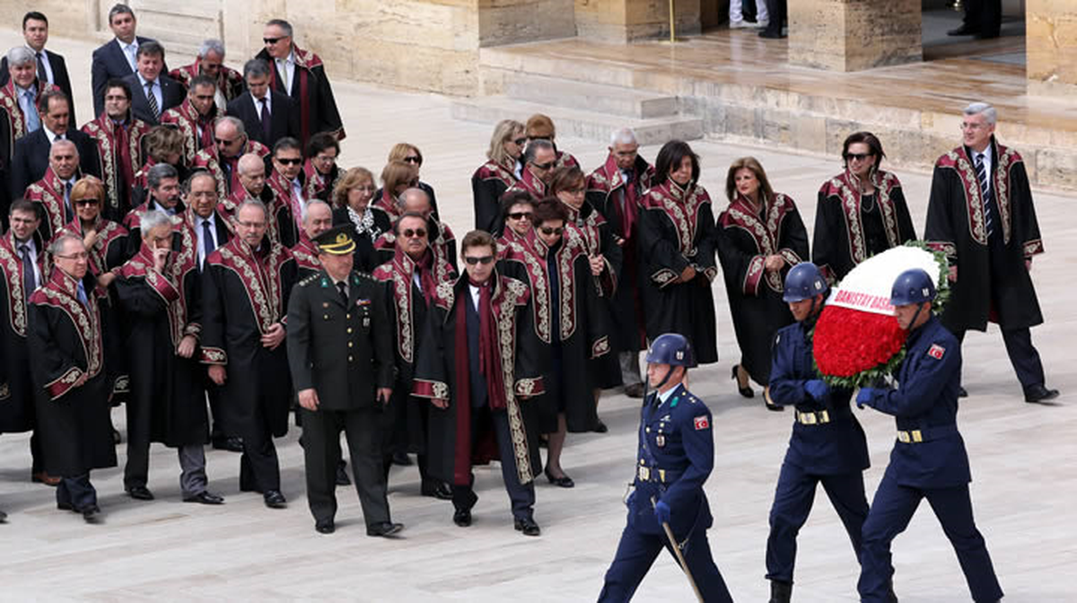 Danıştay 145 Yaşında: Danıştay Üyeleri Anıtkabir\'i Ziyaret Etti