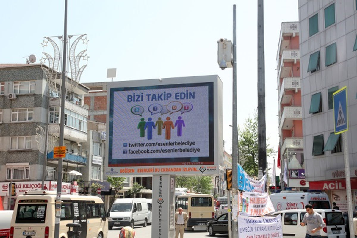 Esenler İmajına Dev Ekran Katkısı